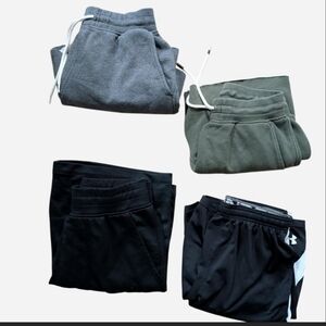 Under Armour Adult Athletic Shorts and Sweatpants - Black, Gray, Olive